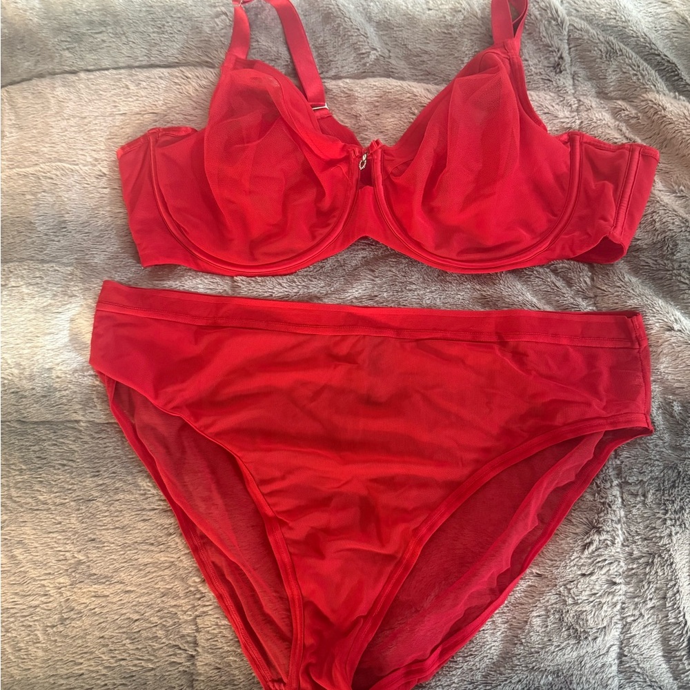 Red Lingerie Set